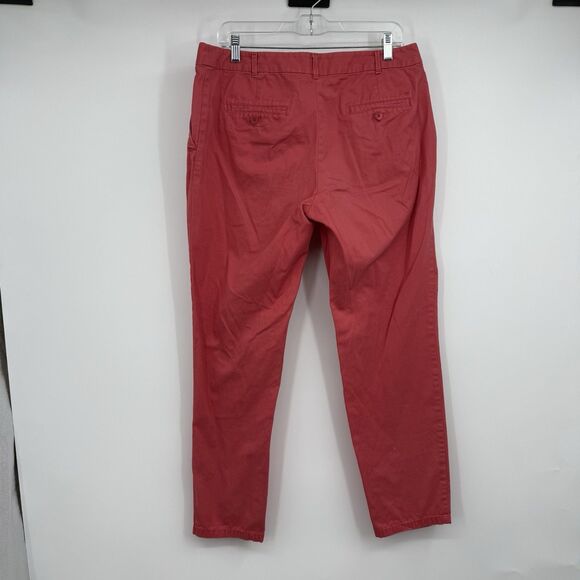 Womens Talbots The Weekender Coral Cropped Pants 10 Casual Vacation Cruise - Picture 2 of 10
